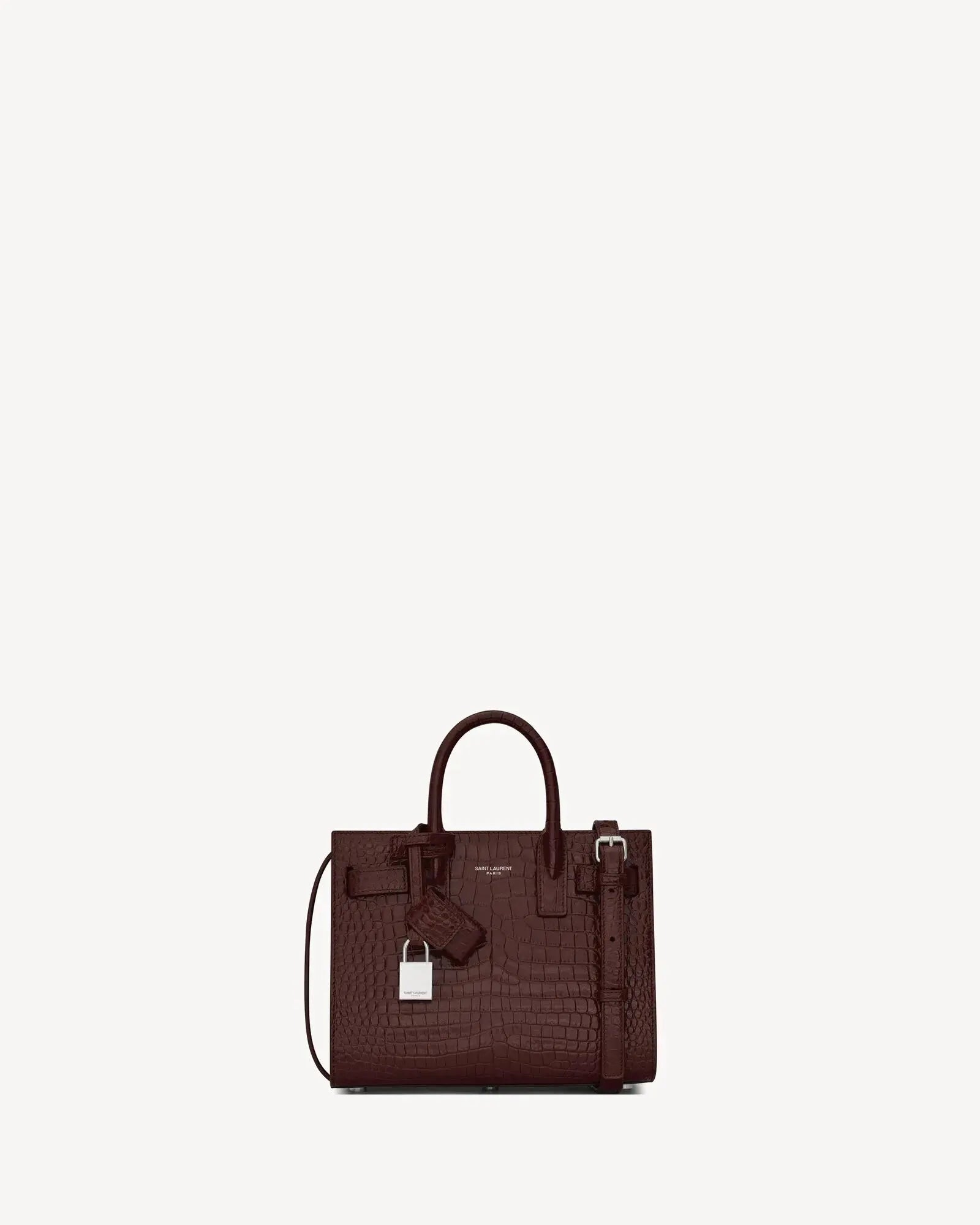 Sac de jour en cuir embossé crocodile - Nano Product vendor